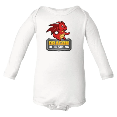 Baby Long Sleeve Bodysuit - Future Dragon - Image 7