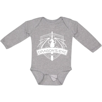 Baby Long Sleeve Bodysuit - White Dragon - Image 2
