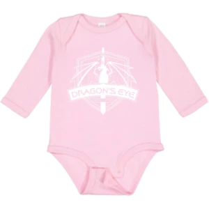 Baby Long Sleeve Bodysuit - White Dragon