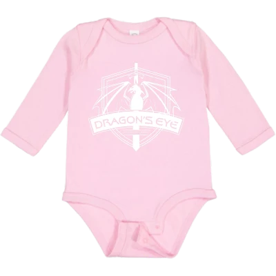 Baby Long Sleeve Bodysuit - White Dragon