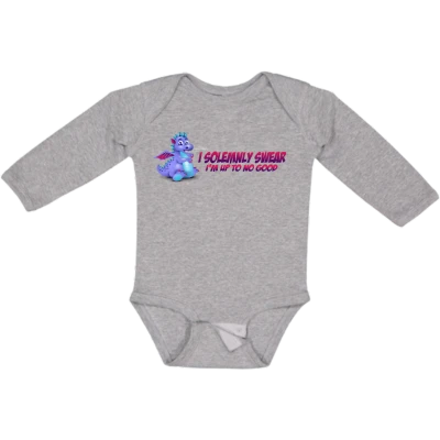 Baby Long Sleeve Bodysuit - Up to no good - Image 2