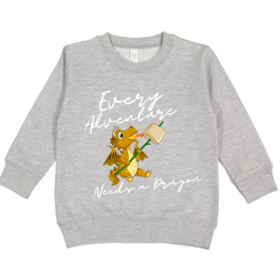 Toddler Fleece Sweatshirt - Every Adventure Needs a Dragon - Image 2