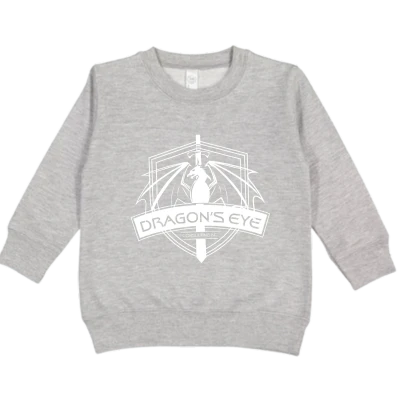 Toddler Fleece Sweatshirt - white logo - Image 2