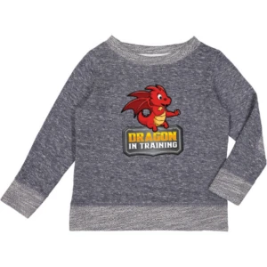 Terry Crewneck with Elbow Patches - Dragons In Training