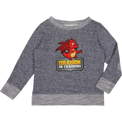 Terry Crewneck with Elbow Patches - Dragons In Training