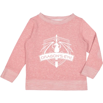 Terry Crewneck with Elbow Patches - White Dragon