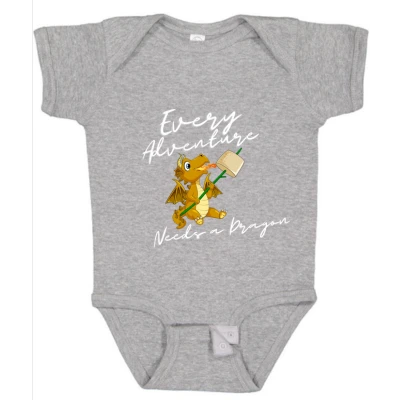 Short Sleeve Bodysuit - Every Adventure Needs a Dragon - Image 4