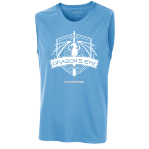 Men's White Dragon Sleeveless T