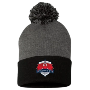 Pom-Pom toque 12 inch knit beenie