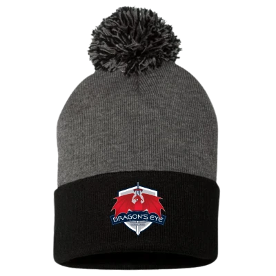 Pom-Pom toque 12 inch knit beenie
