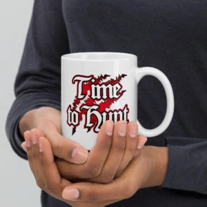 Time to Hunt - White glossy mug