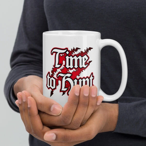 Time to Hunt - White glossy mug - Image 5