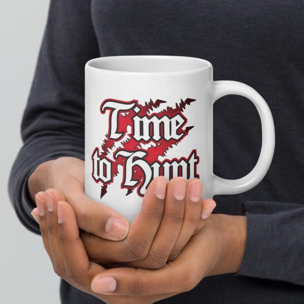 Time to Hunt - White glossy mug - Image 7